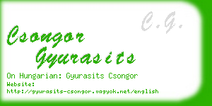 csongor gyurasits business card